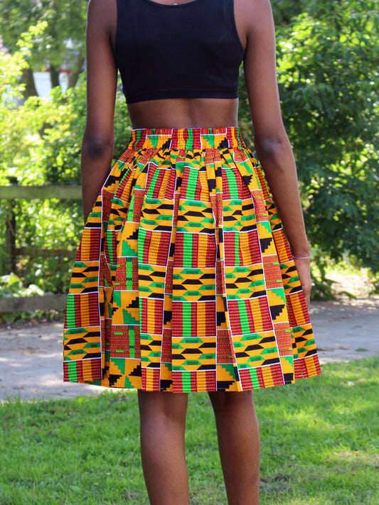 African kente skirt, Ankara African wear