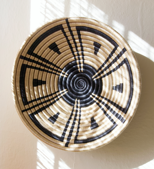 Rwanda inspired sisal basket, songa Basket from Rwanda