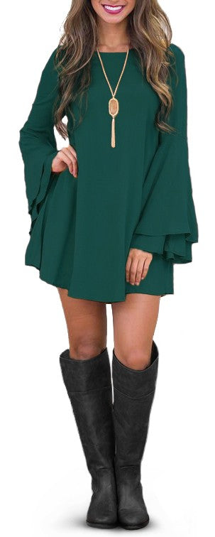 WOMEN DRESS RANIA - GREEN