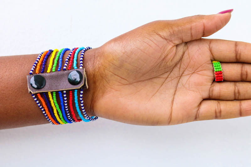 African Beaded maasai Wrist Bracelet