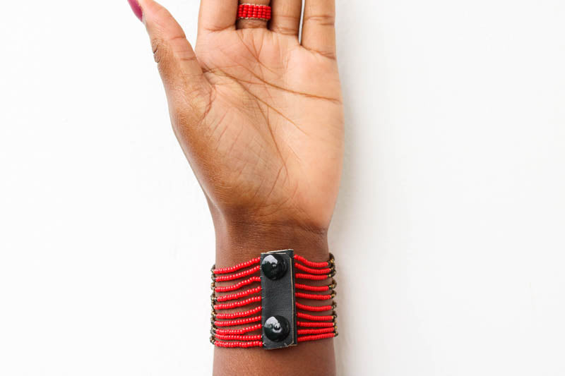 African Beaded maasai Wrist Bracelet