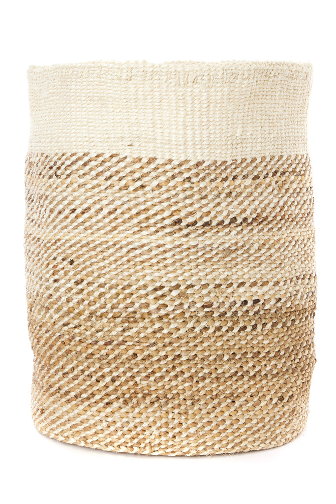 African natural fibre basket bin