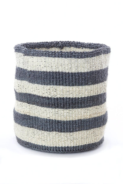 Sisal African planter and storage baskets set