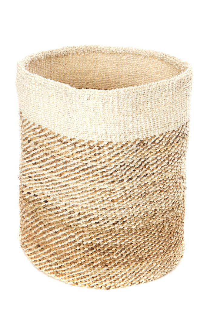 African natural fibre basket bin