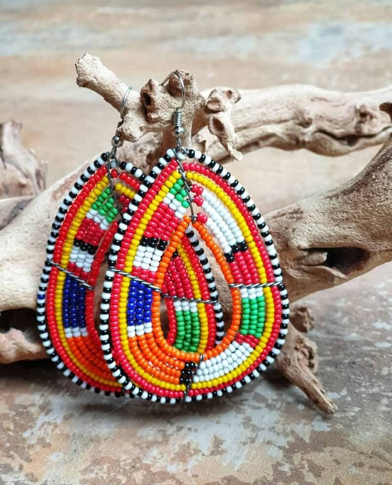 maasai earrings - Acts Africa