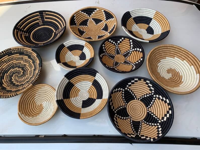 Rwanda wall basket - Acts Africa