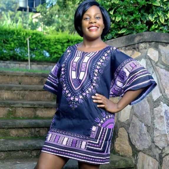 Purple dashiki African shirt, black dashiki - Acts Africa