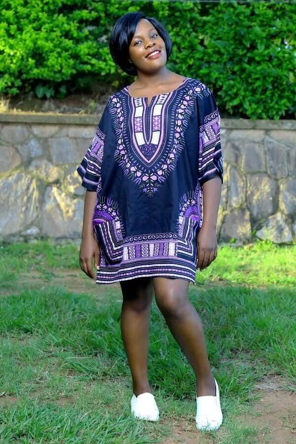 Purple dashiki festival African shirt - Acts Africa