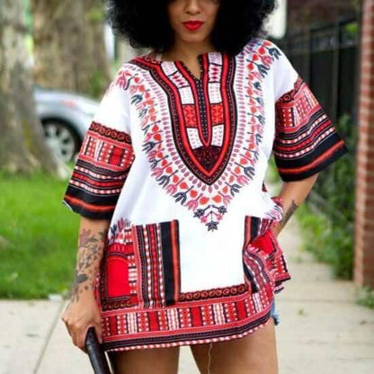 women dashiki dress shirt - Acts Africa