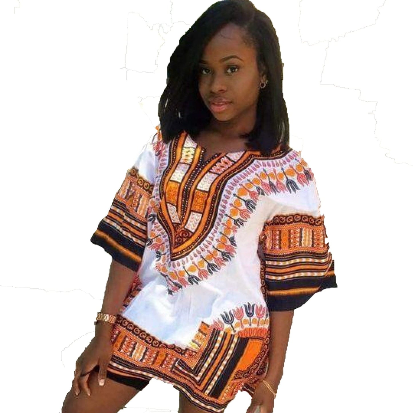 white dashiki African clothing - Acts Africa