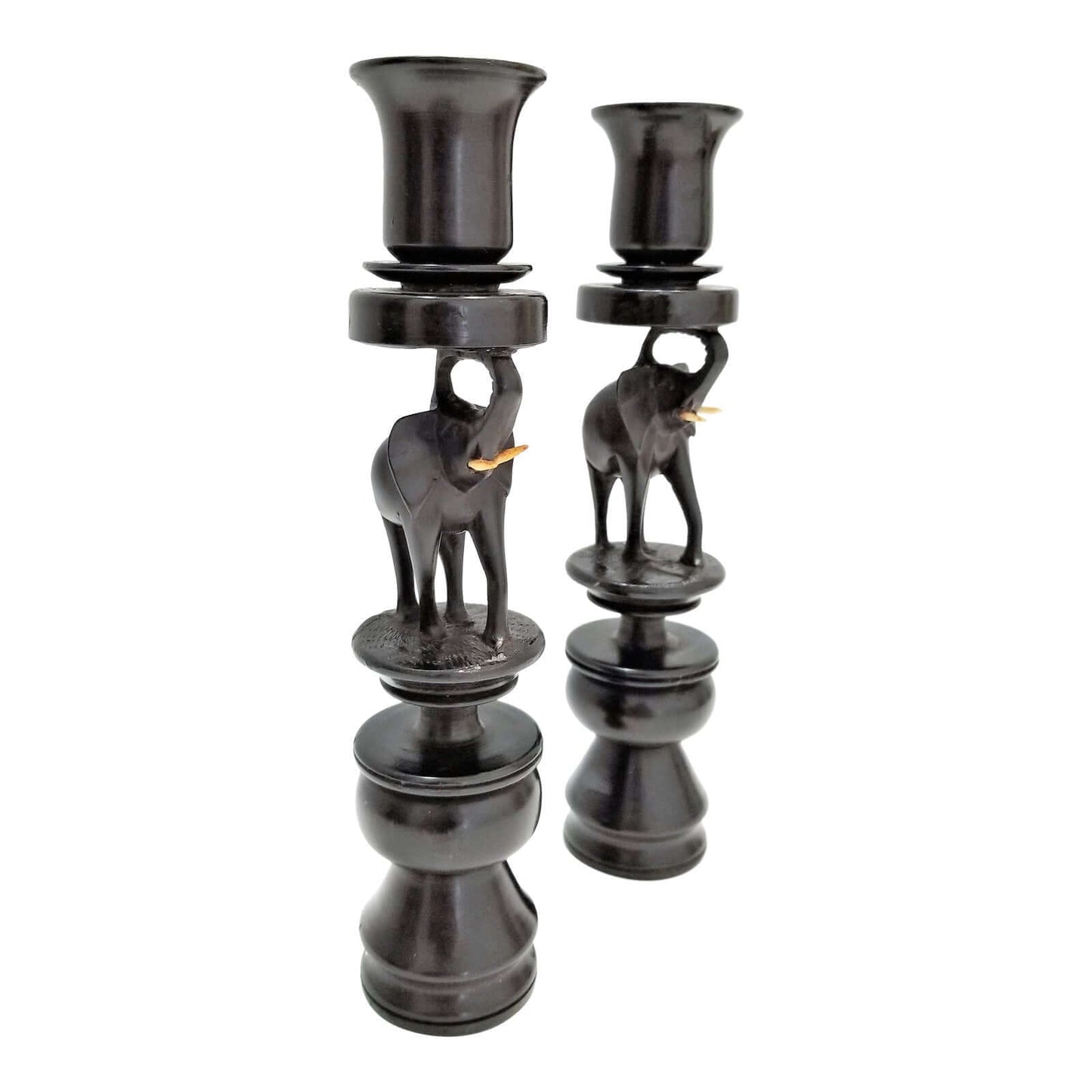 Ebony Candle holders - Acts Africa