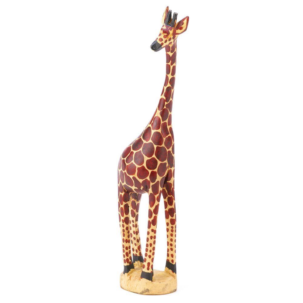 giraffe sculpture, wooden giraffe - Acts Africa