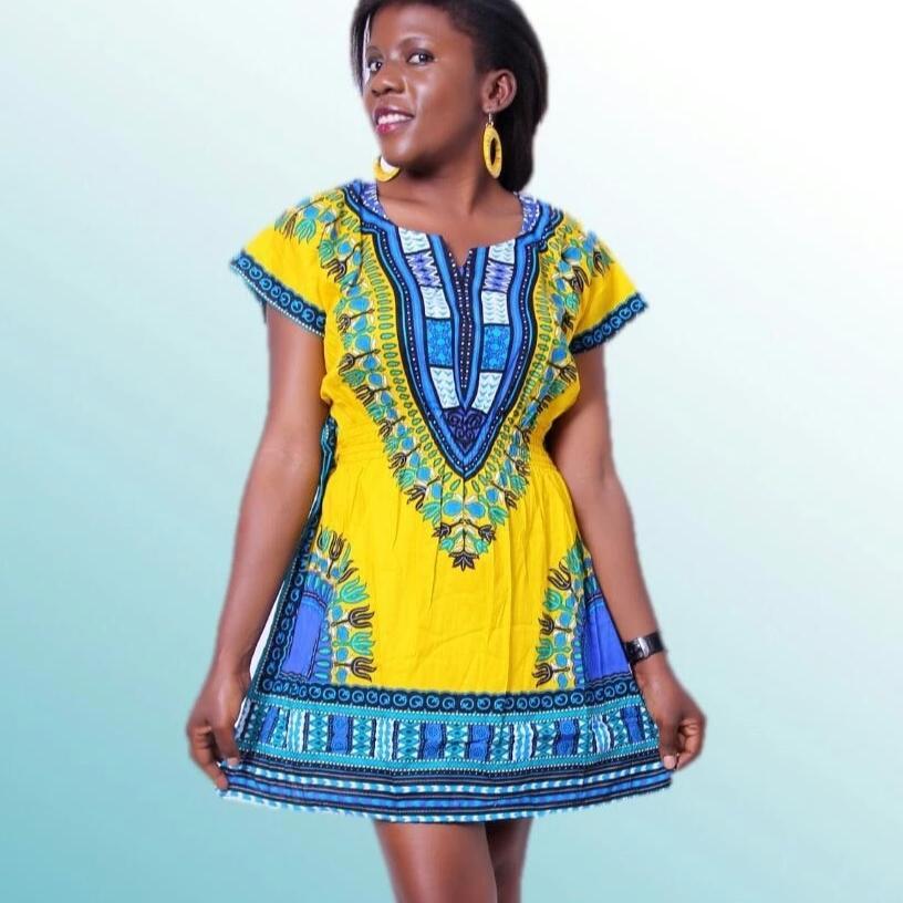 yellow dress African clothing - Acts Africa