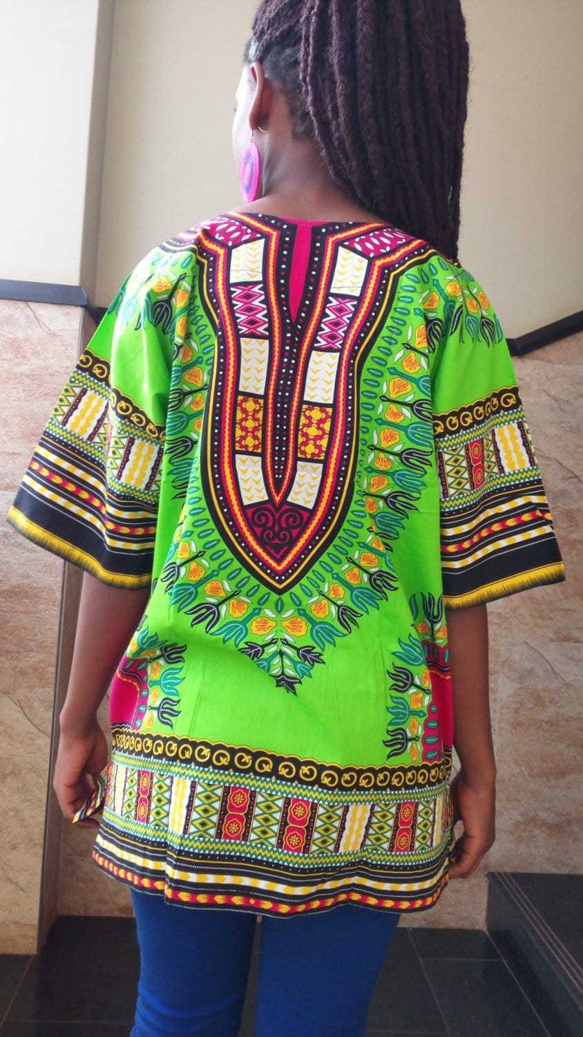 free dashiki dress shirt, African shirt - Acts Africa