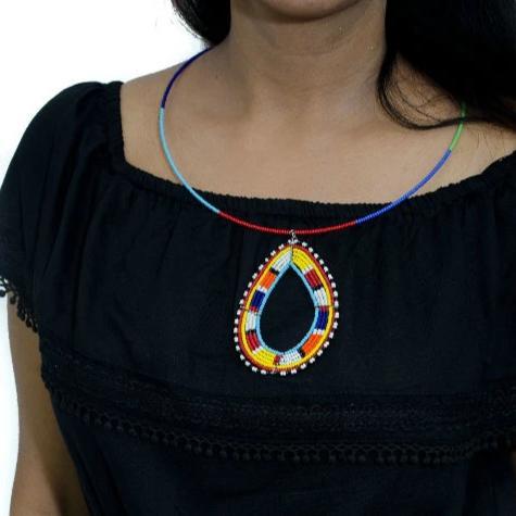 Maasai Pendant Beaded Necklace - Acts Africa