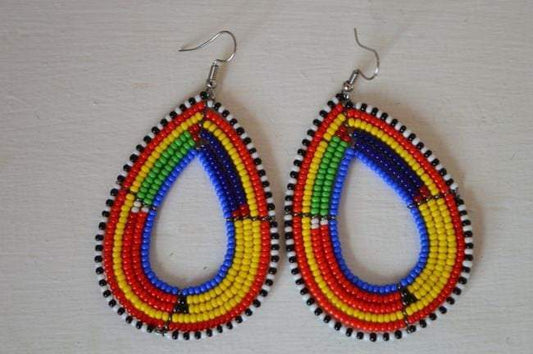 Masaai Beads Drop Earrings, craft earrings - Acts Africa