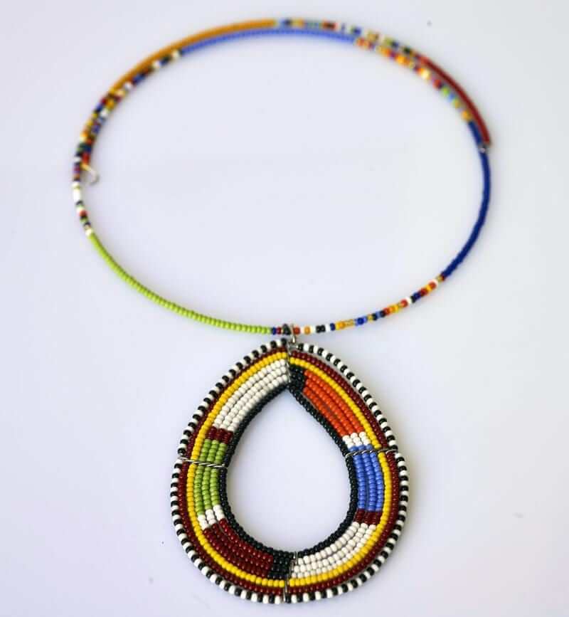 Maasai Pendant Beaded Necklace - Acts Africa