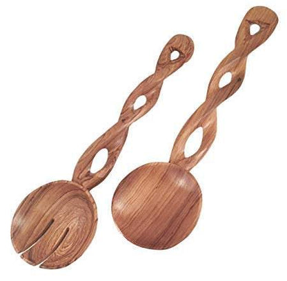 African salad Twisted server set, twisted spoon - Acts Africa