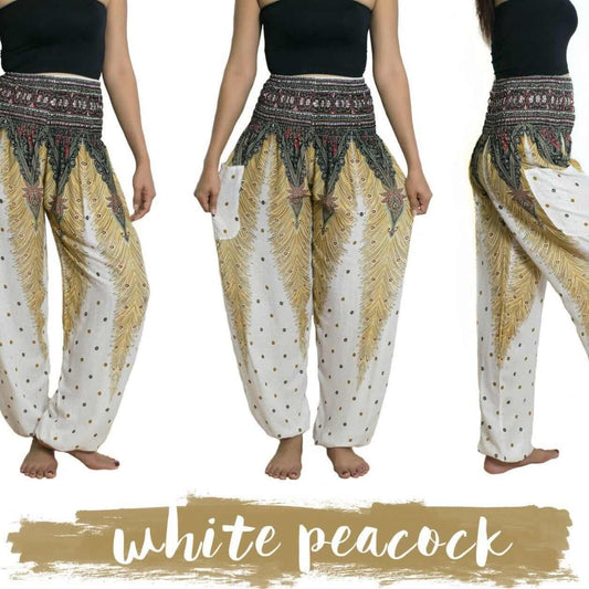 Peacock high waist pants, Women bohemian Trouser - Acts Africa