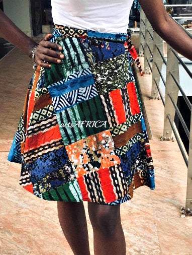 wrap mini skirt - Acts Africa