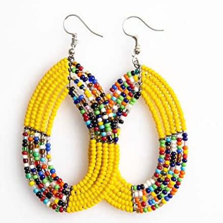 African maasai earrings, handcrafted earrings, kenyan earrings - Acts Africa