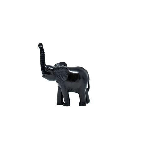 African Elephant Ebony Wood Sculpture