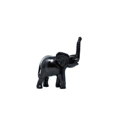 African Elephant Ebony Wood Sculpture