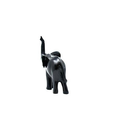 African Elephant Ebony Wood Sculpture